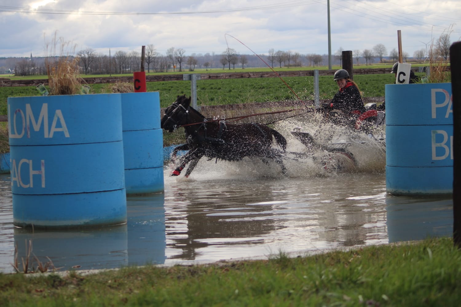 Hindernis- und Gel&auml;ndetraining beim Fahrverein St. Medardus