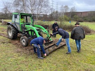 Vereinsinterner Aufr&auml;umtag am Fahrplatz in Dormagen am 01.04.2023
